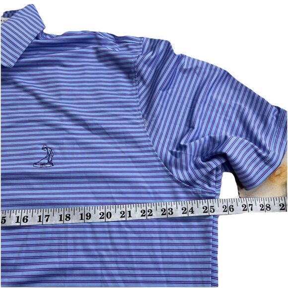 Holderness & Bourne Golf Men XL Performance Fabric Striped Shirt Tailored Fit - Picture 8 of 10